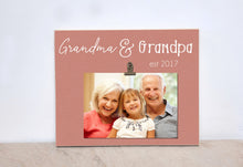Load image into Gallery viewer, Baby Announcement Picture Frame, Gift For Grandparents  {est. 2017} Personalized Photo Frame, Mother&#39;s Day, Pregnancy Reveal to Grandparents
