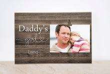 Load image into Gallery viewer, Father Daughter Picture Frame, Dad Photo Frame  {Daddy&#39;s Girls}  Wooden Frame, Valentines Day Gift Idea, Birthday Gift For Dad, Daddy Gift
