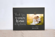 Load image into Gallery viewer, Mother Of The Bride Gift From Groom, Wedding Thank You Gift,  Wedding Ideas, Custom Photo Frame  {Raising The Girl Of My Dreams}
