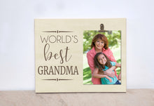 Load image into Gallery viewer, Personalized Photo Frame Gift For Grandma  {WORLD&#39;S BEST...}  Custom Picture Frame, Christmas Gift Idea, Personalized Gift For Her, 8x10
