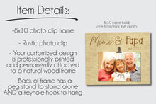 Load image into Gallery viewer, Family Picture Frame, Family Gift Frame, Personalized Photo Frame, Custom Picture Frame For Family, Family Photo Gift, Christmas Gift
