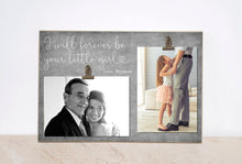 Load image into Gallery viewer, Father Daughter Wedding Picture Frame, Forever Your Little Girl Photo Frame, Wedding Gift from Bride, Personalized Father of the Bride Gift
