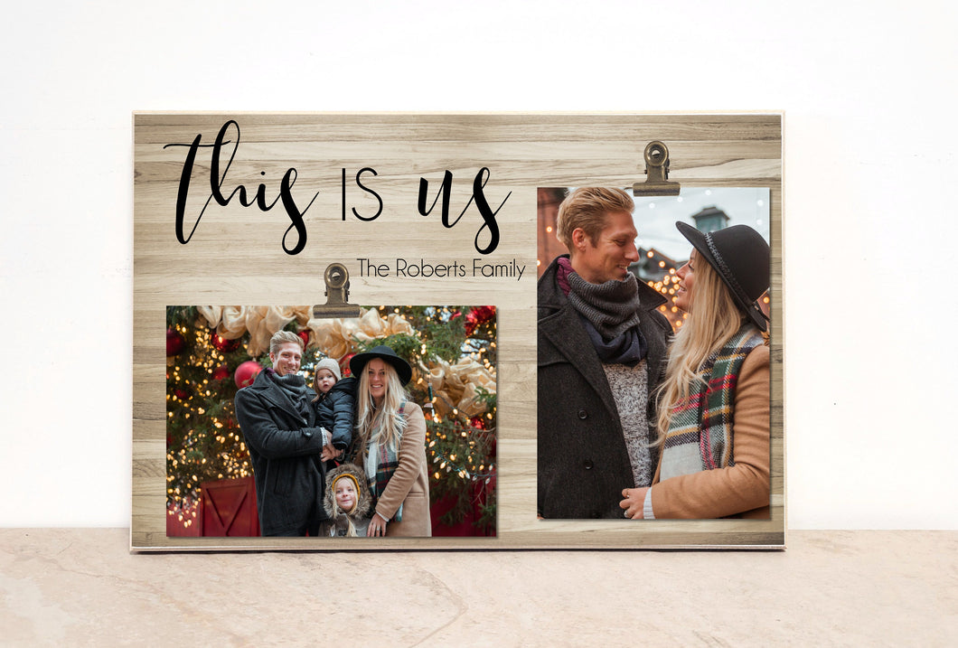 THIS IS US, Photo Frame Gift for Couple, Gift for Boyfriend, Gift for Girlfriend, Christmas Gift for Couple, Anniversary Gift