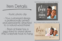 Load image into Gallery viewer, Father Son Best Man Gift Idea, Groomsmen Gift Idea, Photo Frame Gift For Best Man, Personalized Picture Frame, Wedding Gift from Groom

