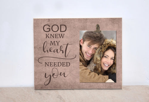 Personalized Photo Frame, Christmas Gift For Wife, Gift For Couples, Engagement Gift, Wedding or Anniversary Gift For Boyfriend