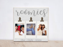 Load image into Gallery viewer, Roomies Personalized Photo Frame, Custom Picture Frame, Roomies Gift, Valentines Day Gift, Instant Photo Display, College Dorm Decor
