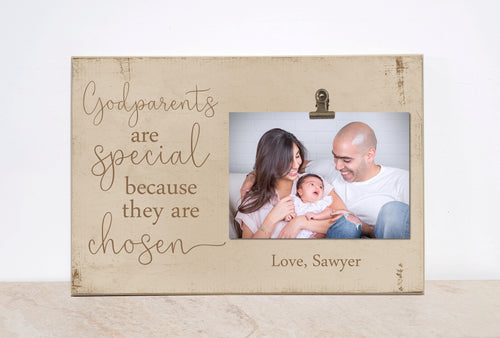 Godparent Gift, Gift For Godparents, Godparents Are Special, Personalized Photo Frame, Godparent Proposal, Picture Frame, Baptism Gift