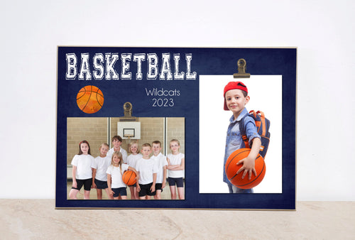 Basketball Photo Frame, Team Picture Frame, Basketball Gift, Sports Photo Frame, Sports Team Photo Display, Personalized Frame, Custom Gift