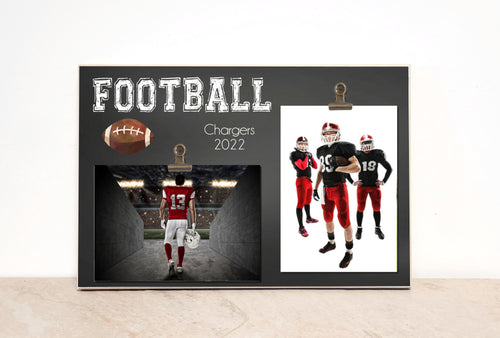 Football Photo Frame, Team Picture Frame, Football Gift, Sports Photo Frame, Sports Team Photo Display, Personalized Frame, Custom Gift Idea